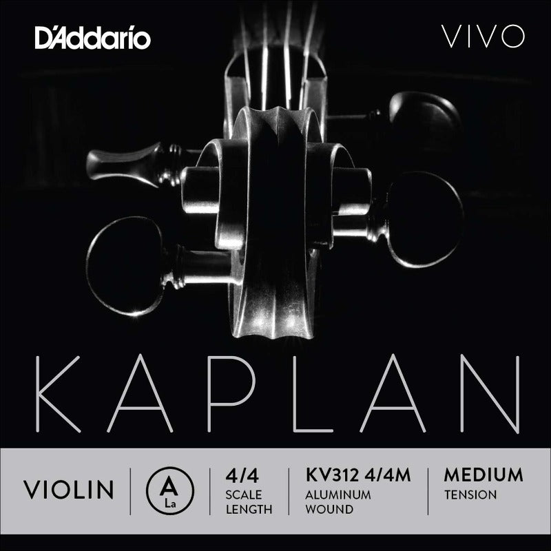 Violin String A- 4/4 Scale, Medium Tension Kaplan Vivo