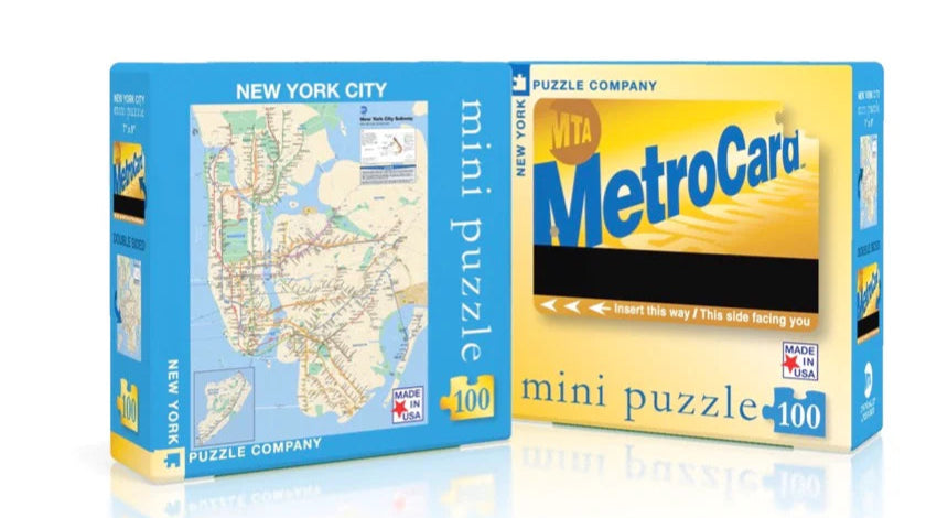 Puzzle: New York Subway Map Mini (Double Sided)