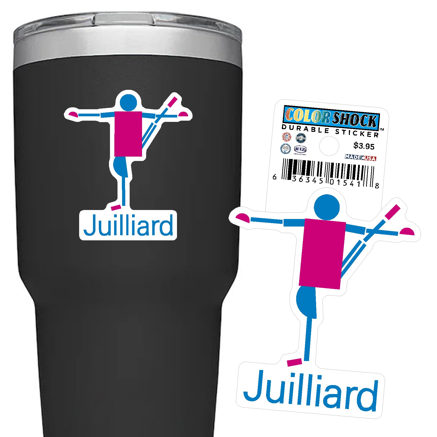 Decal: Juilliard Durable Sticker Icons