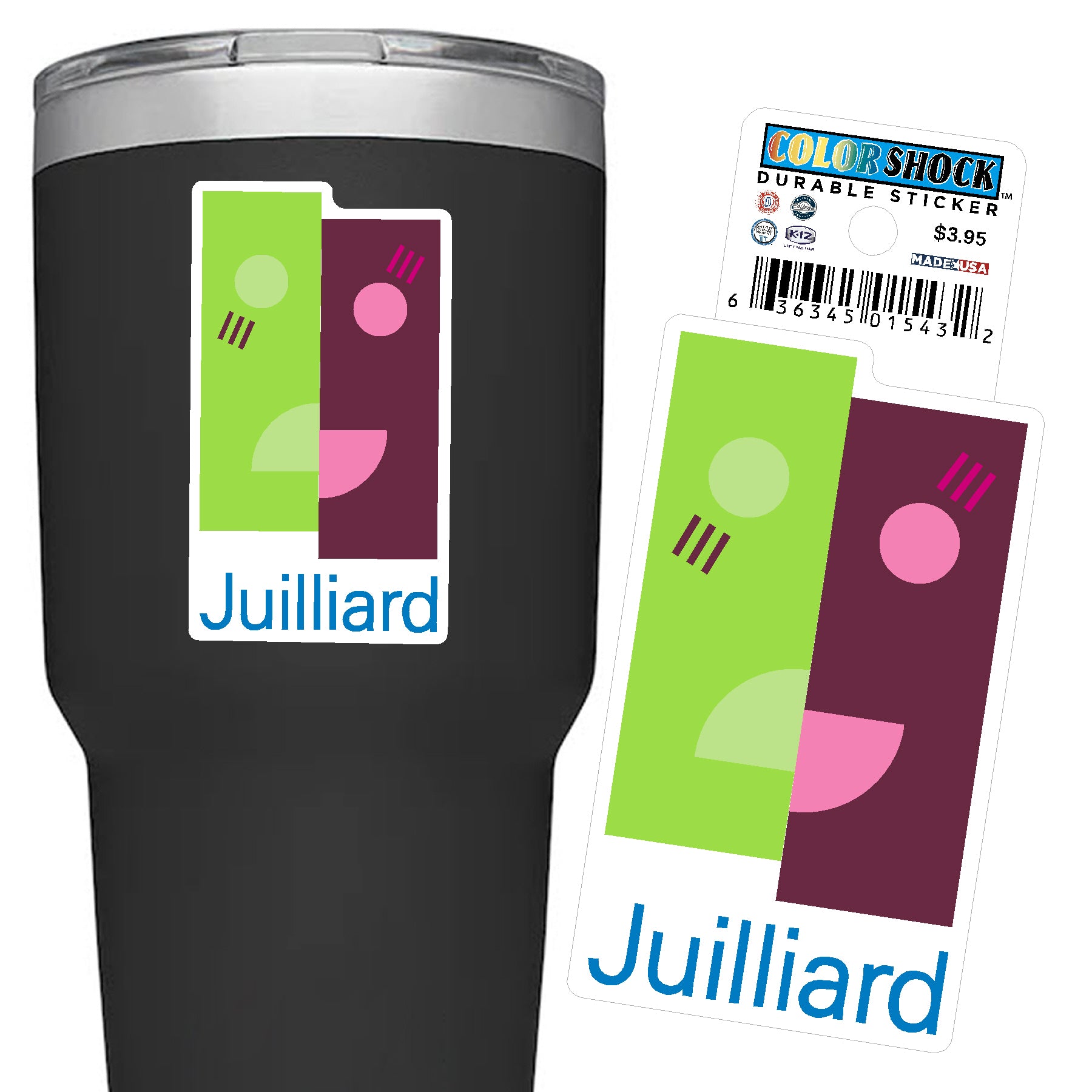Decal: Juilliard Durable Sticker Icons