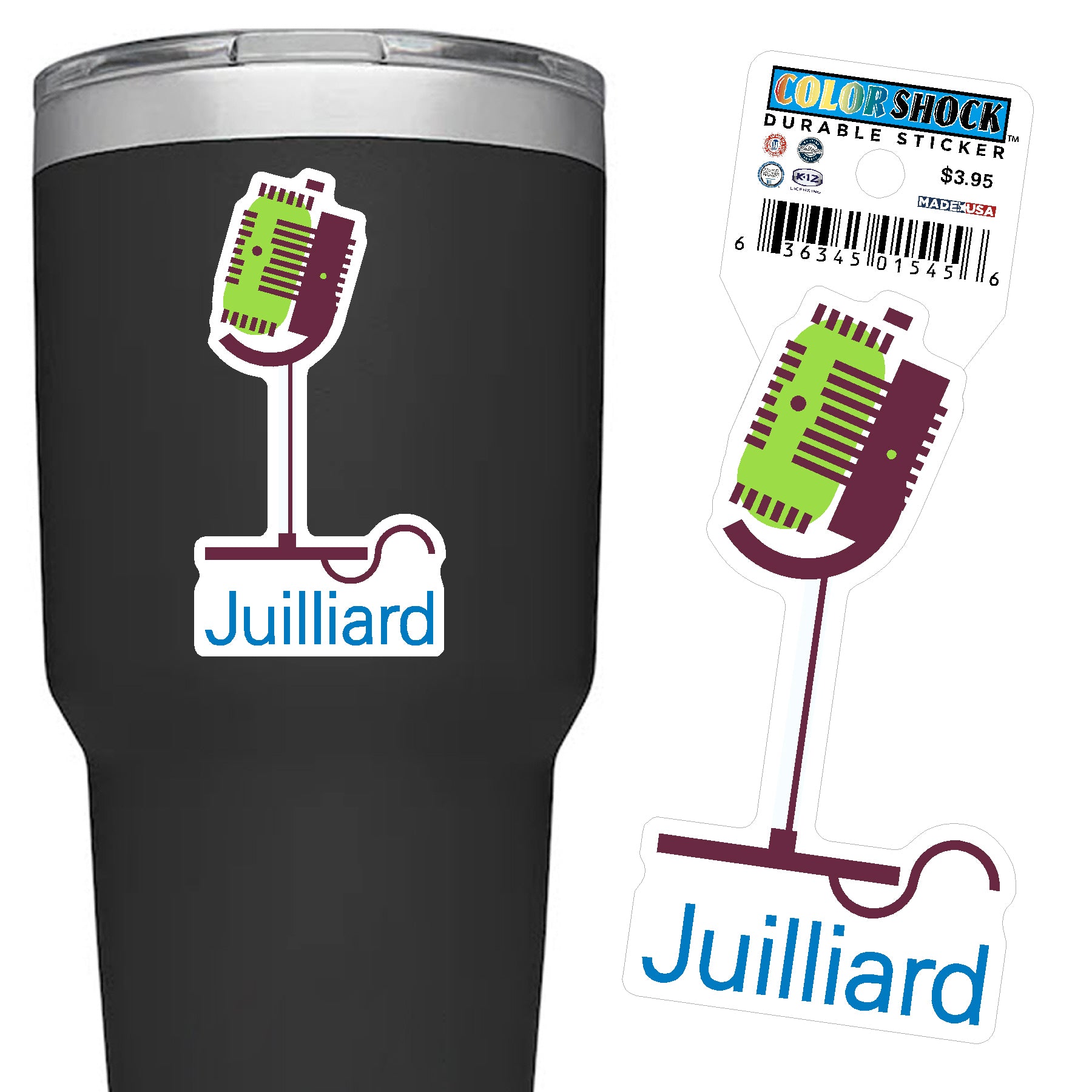 Decal: Juilliard Durable Sticker Icons