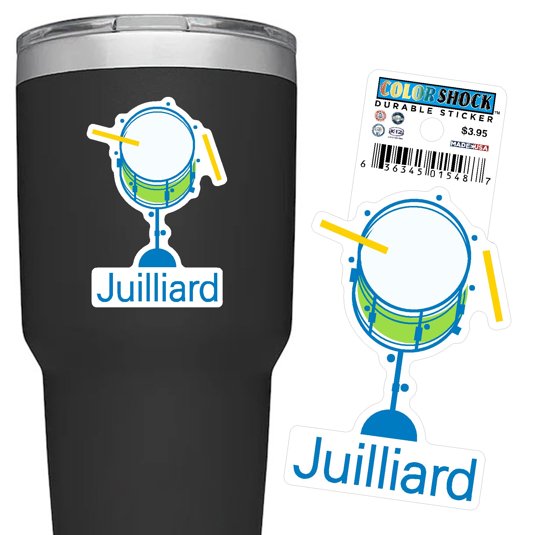 Decal: Juilliard Durable Sticker Icons