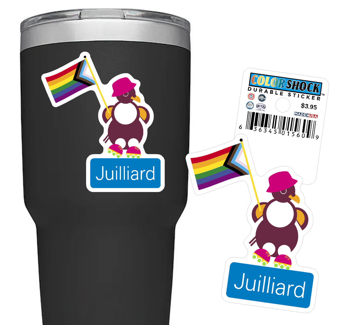 Decal: Juilliard | Pride Penguin