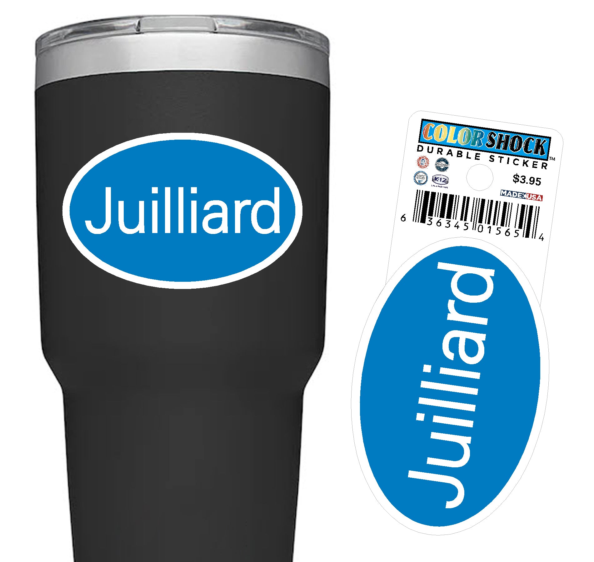 Decal: Juilliard Durable Oval Name Sticker