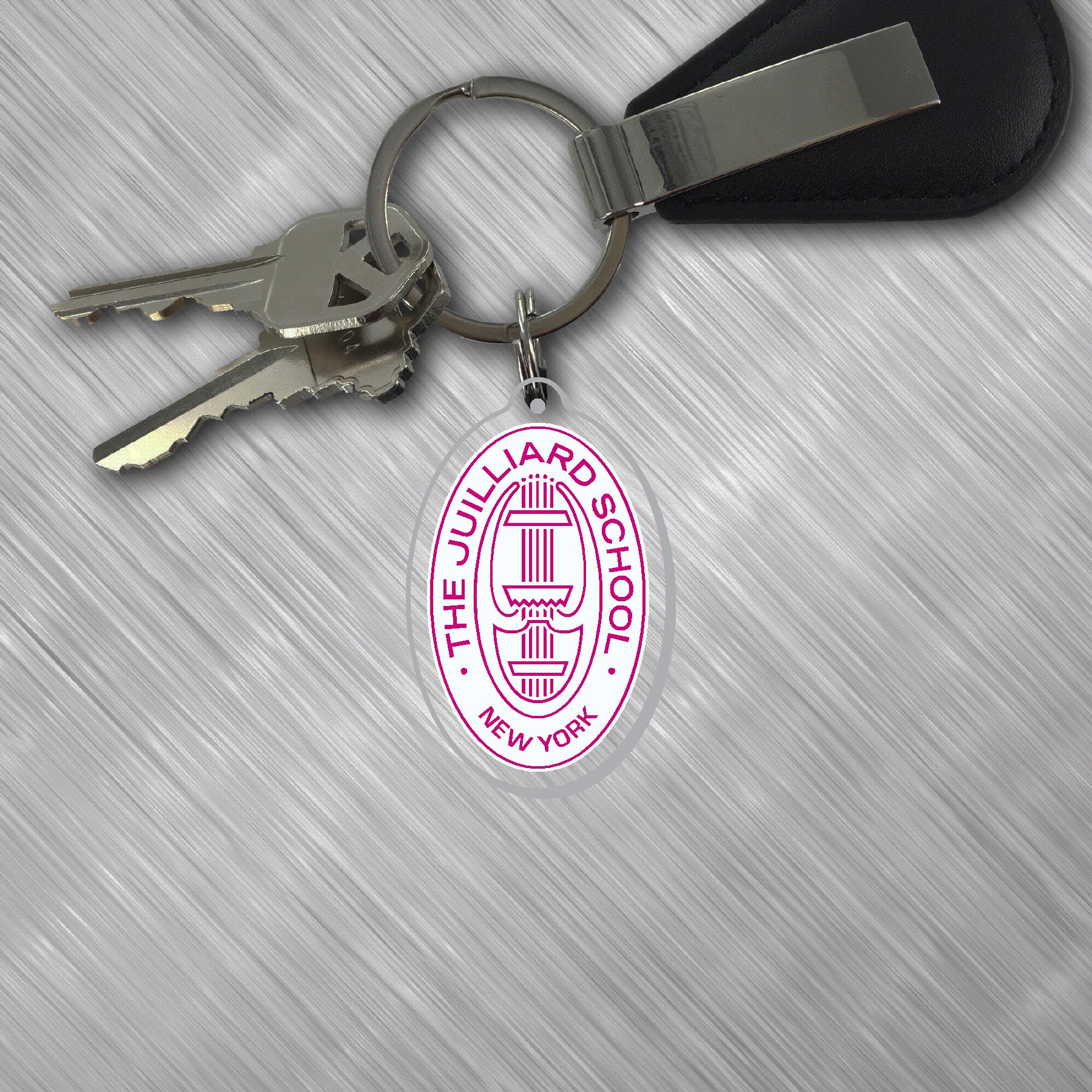 Keychain: Juilliard Seal acrylic (various colors)