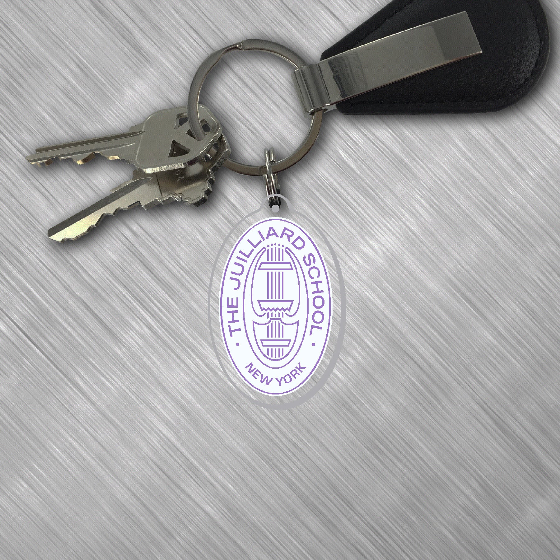 Keychain: Juilliard Seal acrylic (various colors)