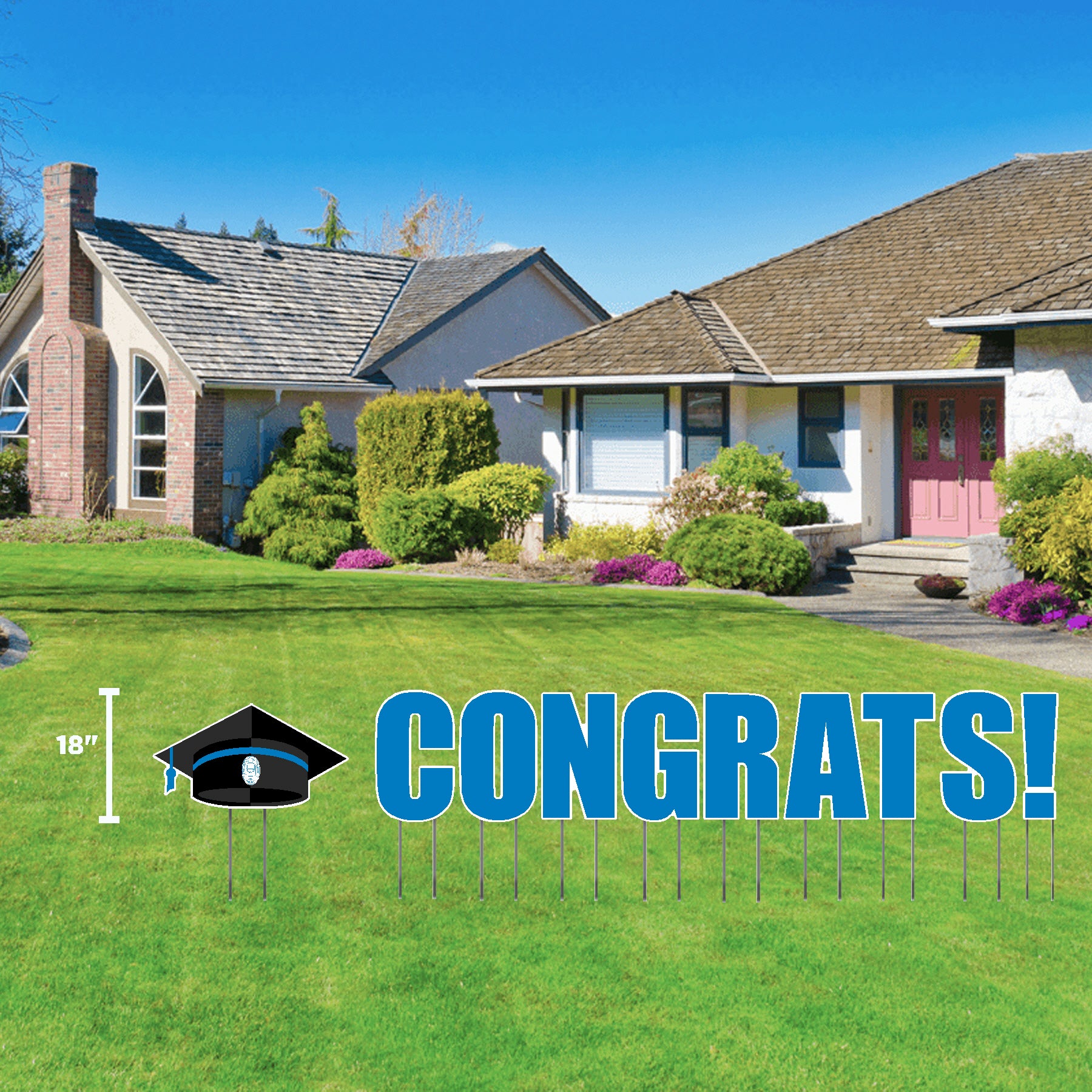 Lawn Sign: Juilliard Grad Cap + CONGRATS!