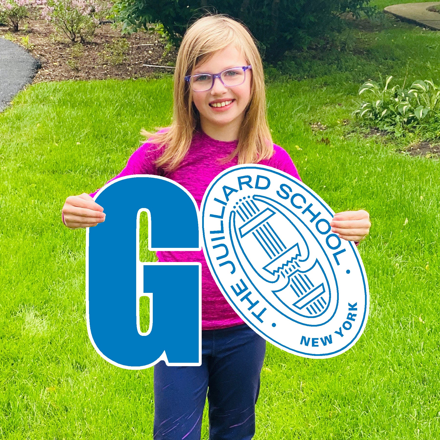Lawn Sign: 2025 GRAD + Juilliard Seal