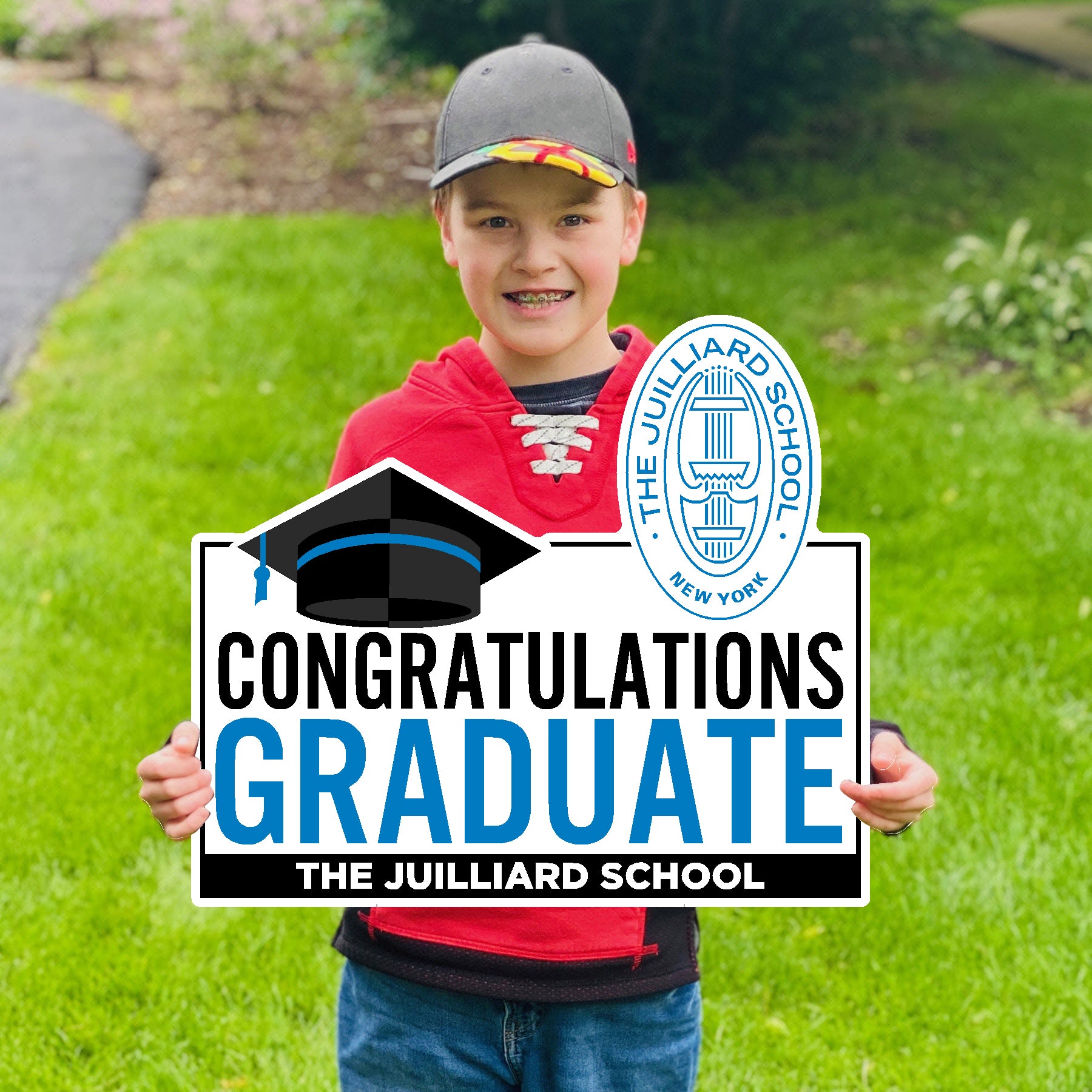 Lawn Sign: Congratulations Graduate with Juilliard Seal