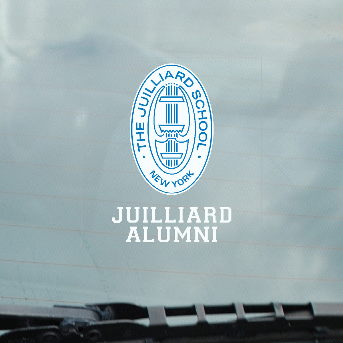 Decal: Juilliard Shockwave Alumni static cling (for car/window, etc)