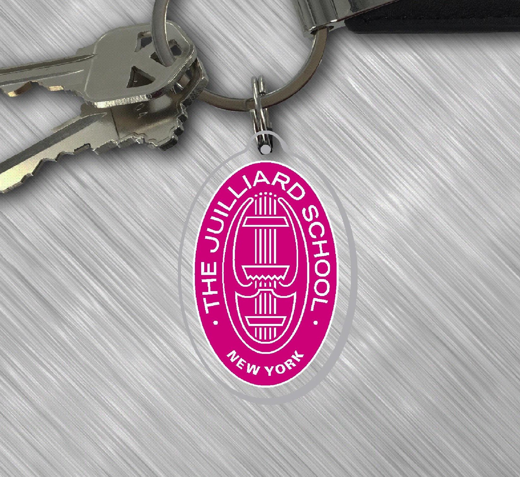 Keychain: Juilliard Seal acrylic (various colors)