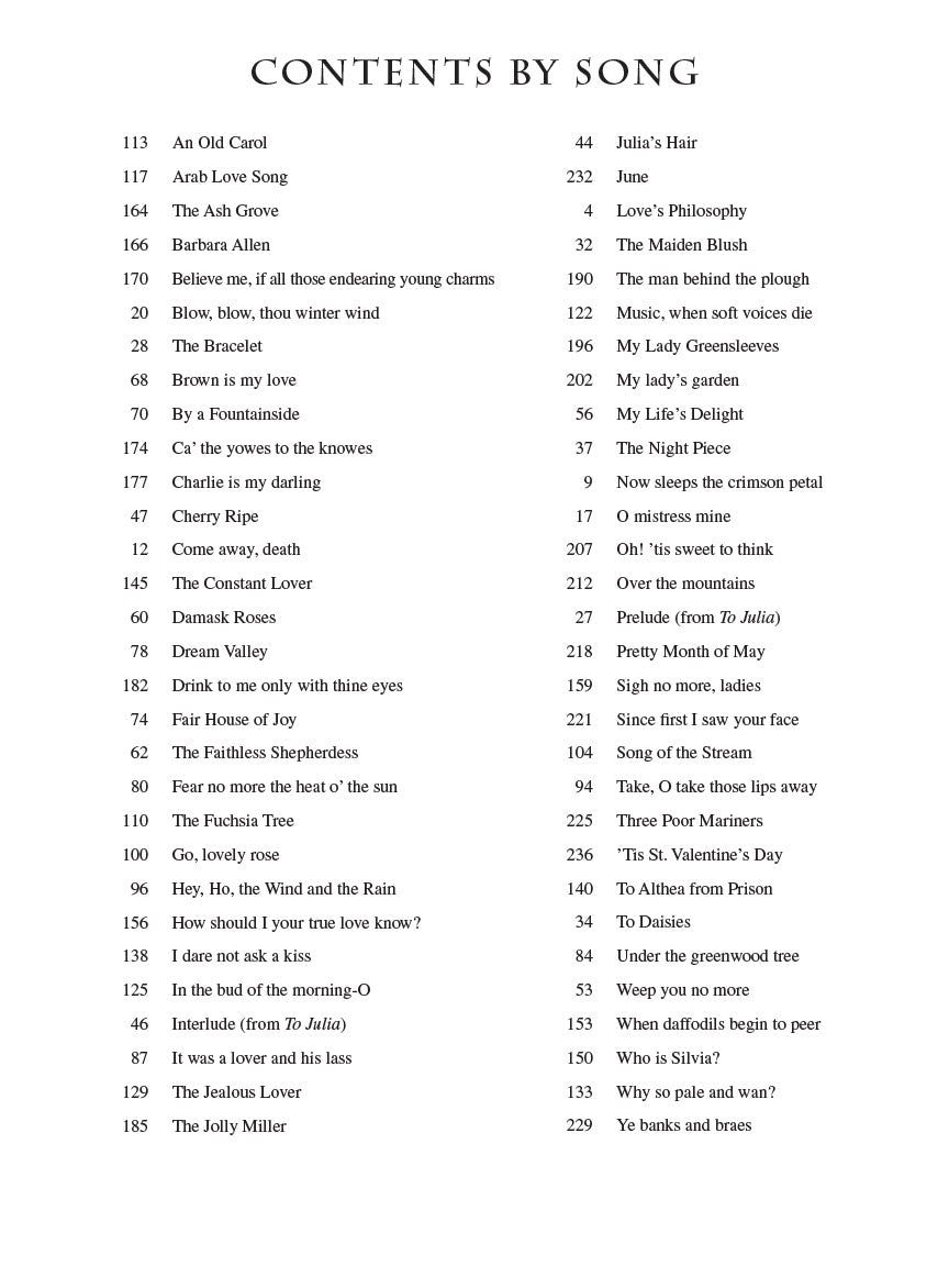 Quilter, Roger - Collected Songs