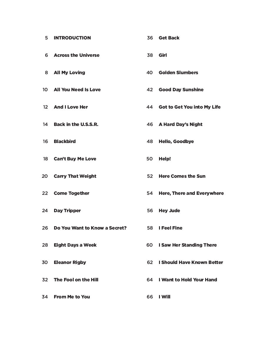 Beatles - Super Easy Songbook