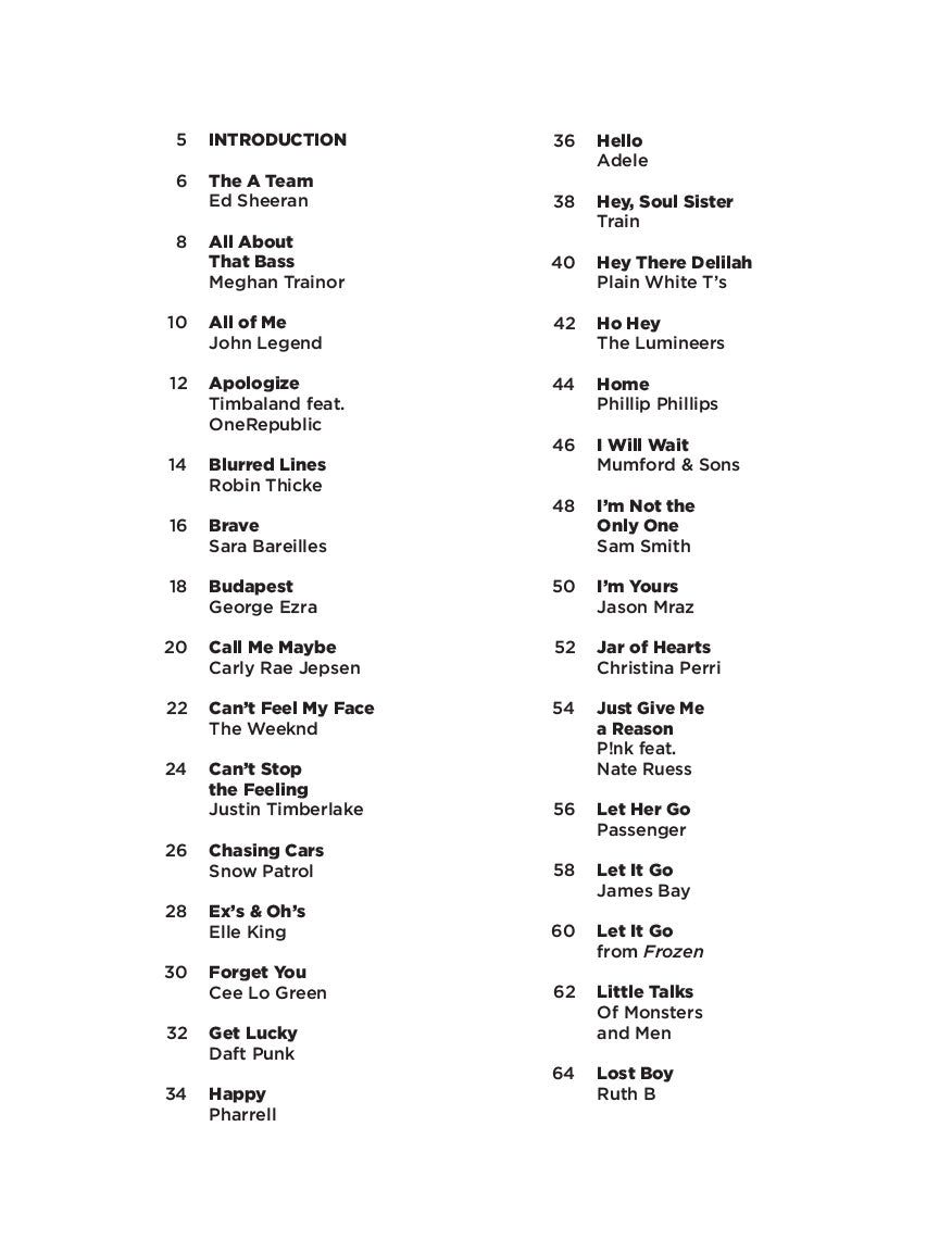 Hit Songs - Super Easy Songbook