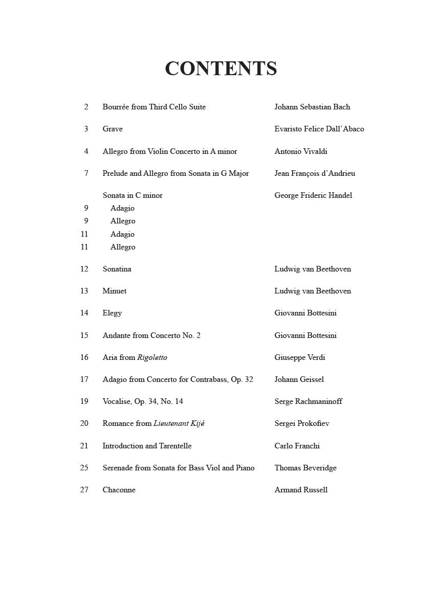 Solos for the Double Bass Player