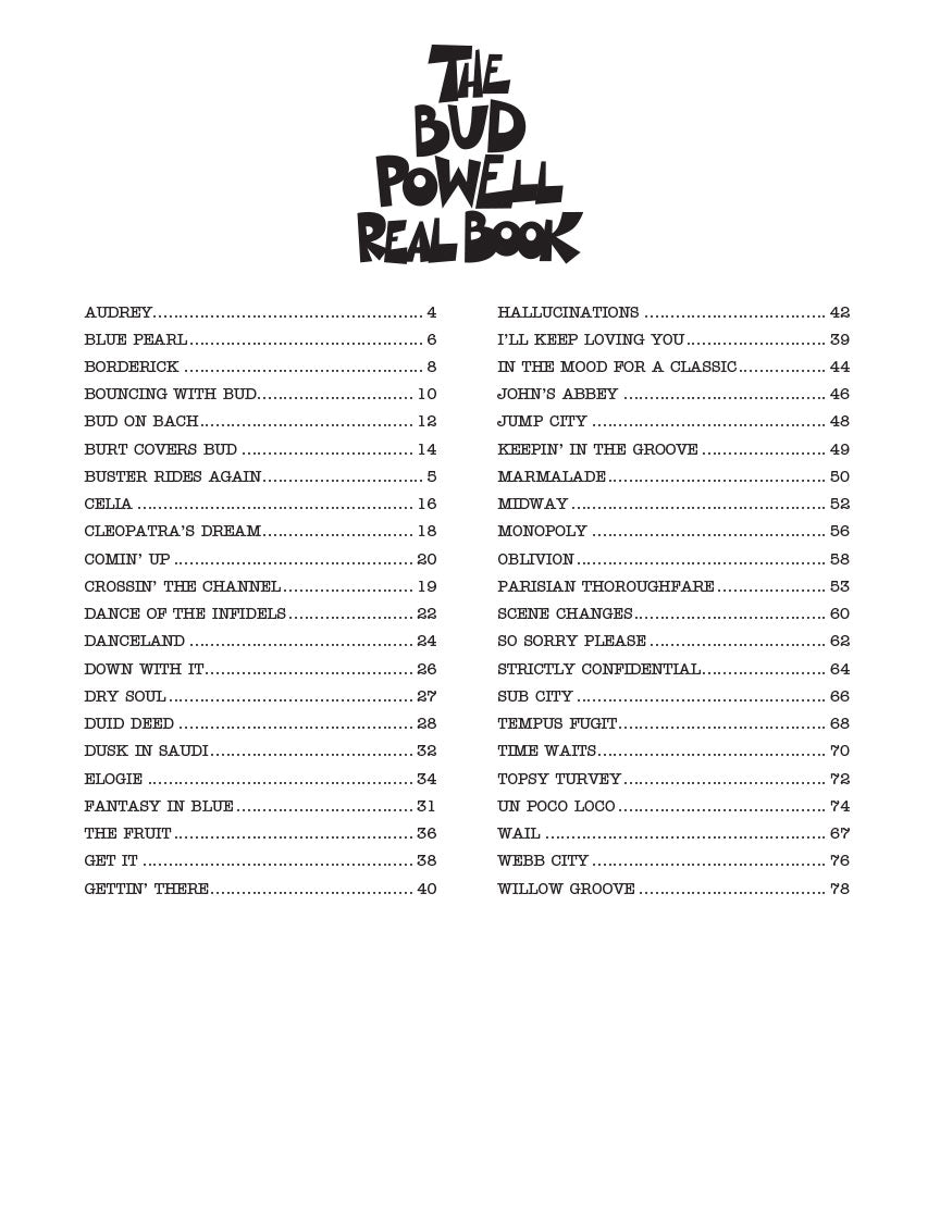 Powell Bud Powell Real Book C Instruments