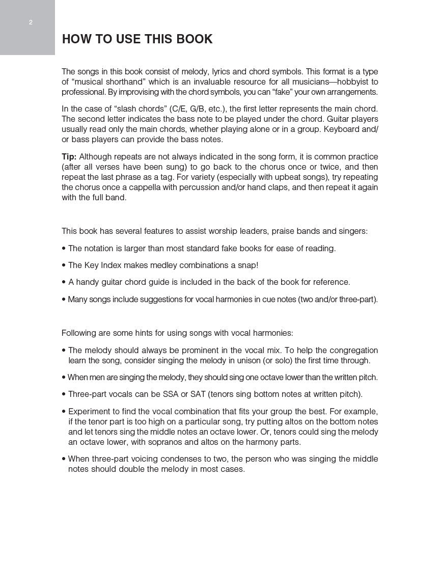 Praise & Worship Fake Book - 2nd Edition