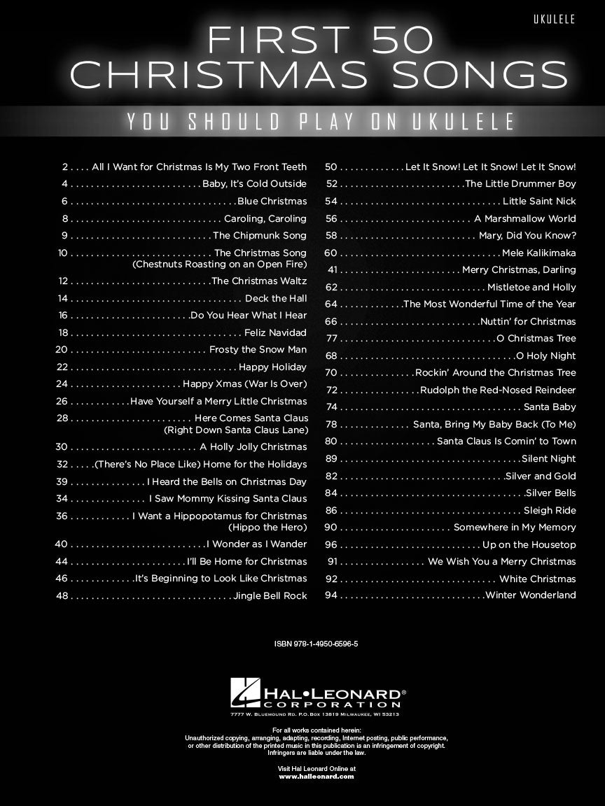 First 50 Christmas Songs You Should Play on Ukulele