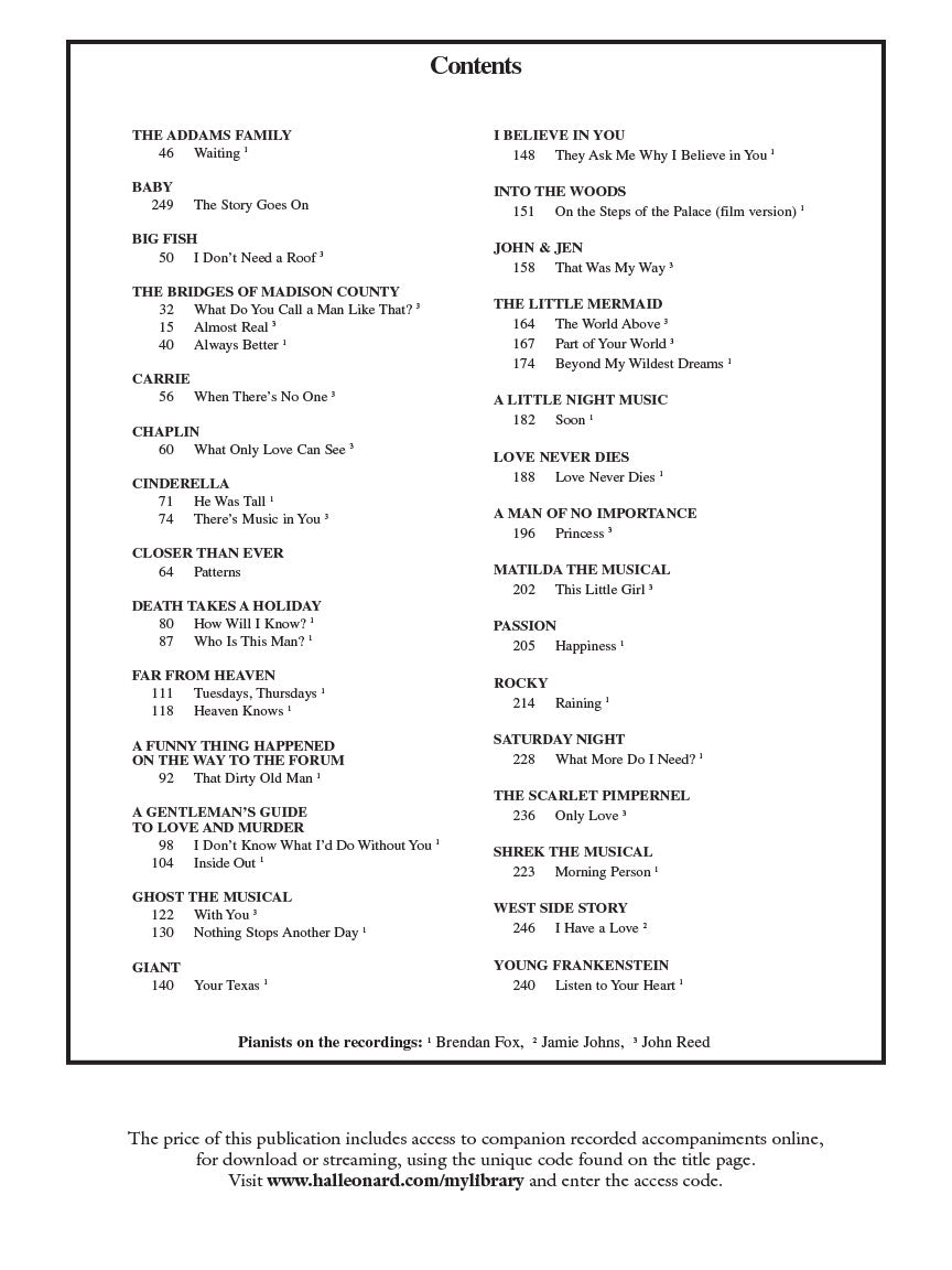 Singer's Musical Theatre Anthology - Soprano with Recorded Accompaniment Vol 6