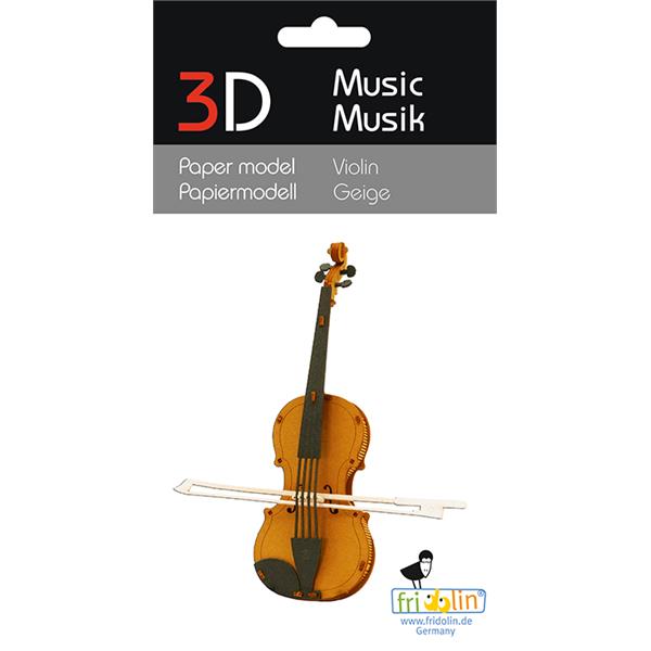 3D Paper Model - Violin