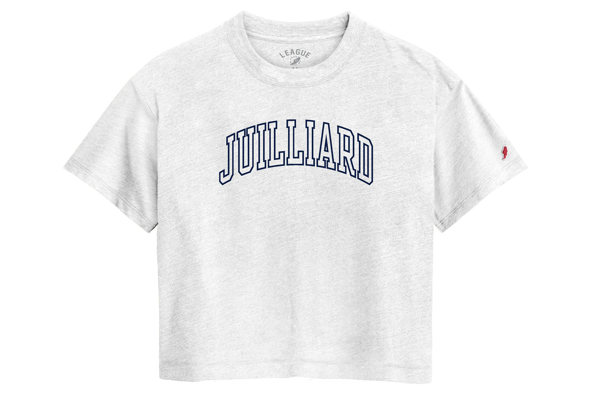 T-Shirt: Crop top with Juilliard Collegiate