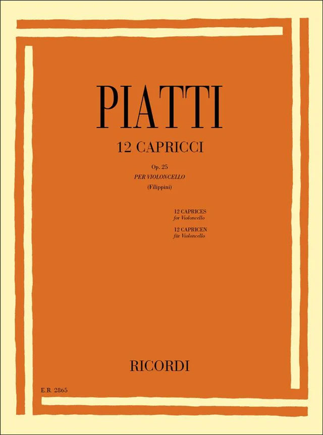 Piatti 12 Capricci, Op. 25