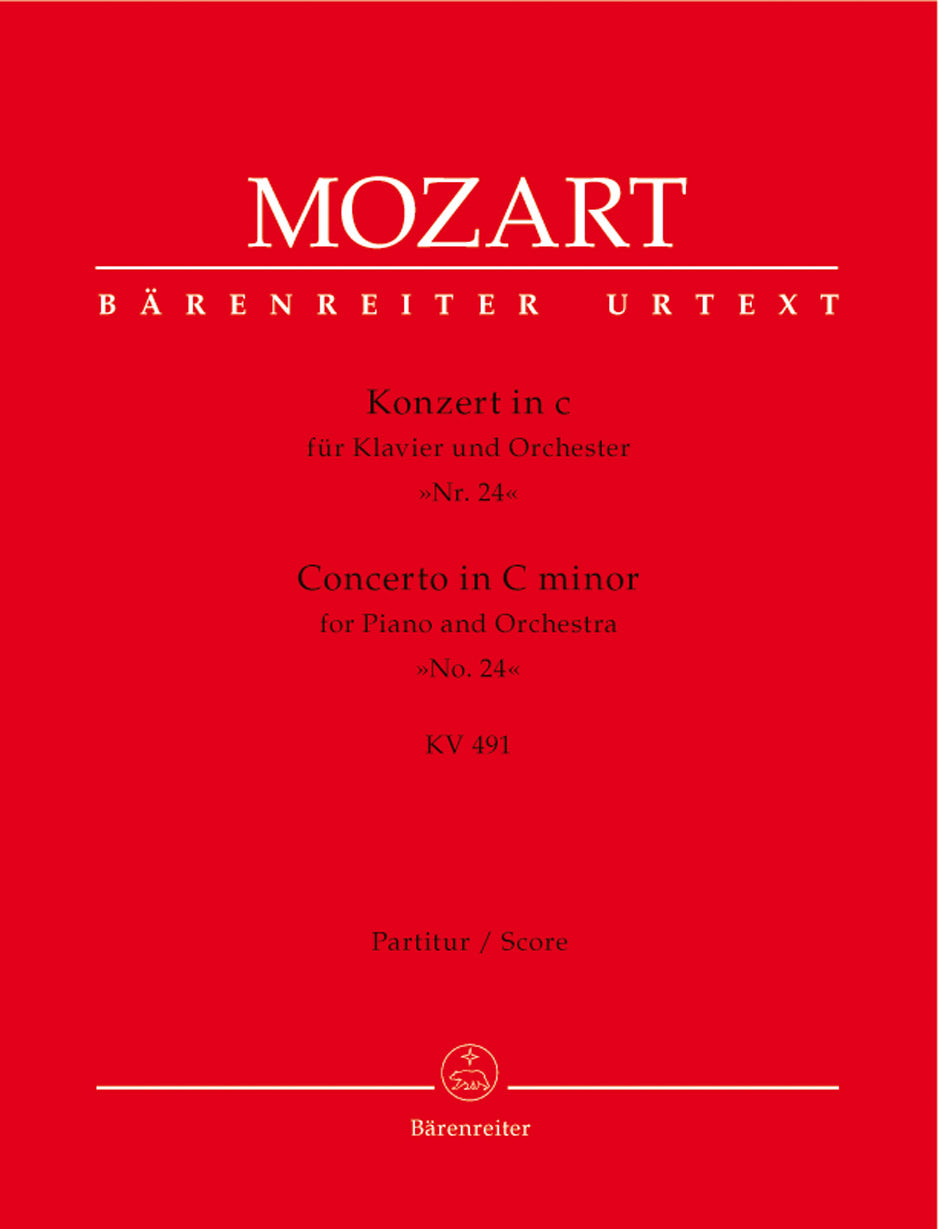Mozart Concerto for Piano and Orchestra no. 24 in C minor K. 491 (Full Score)