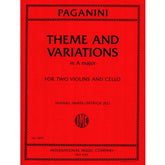 Paganini Theme and Variations in A major, 2 Violins and Cello