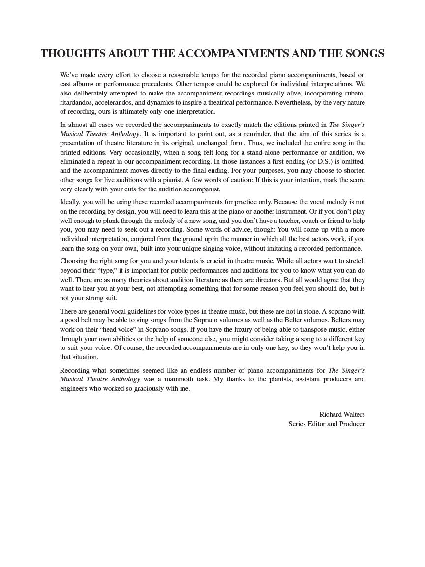 Singer's Musical Theatre Anthology