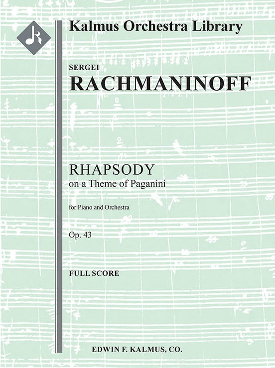 Rachmaninoff Rhapsody on a Theme of Paganini, Op. 43