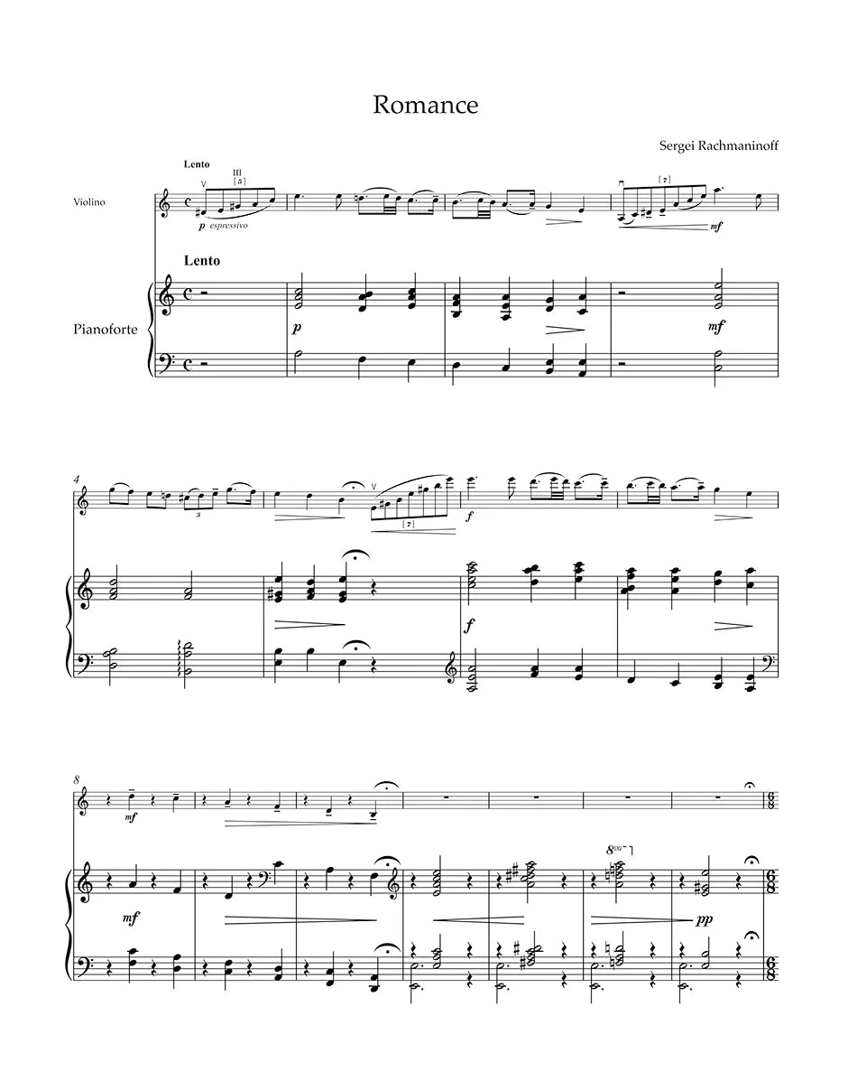 Rachmaninoff: Works for Violin and Piano