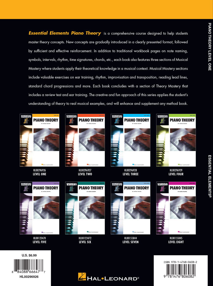 Essential Elements Piano Theory - Level 1