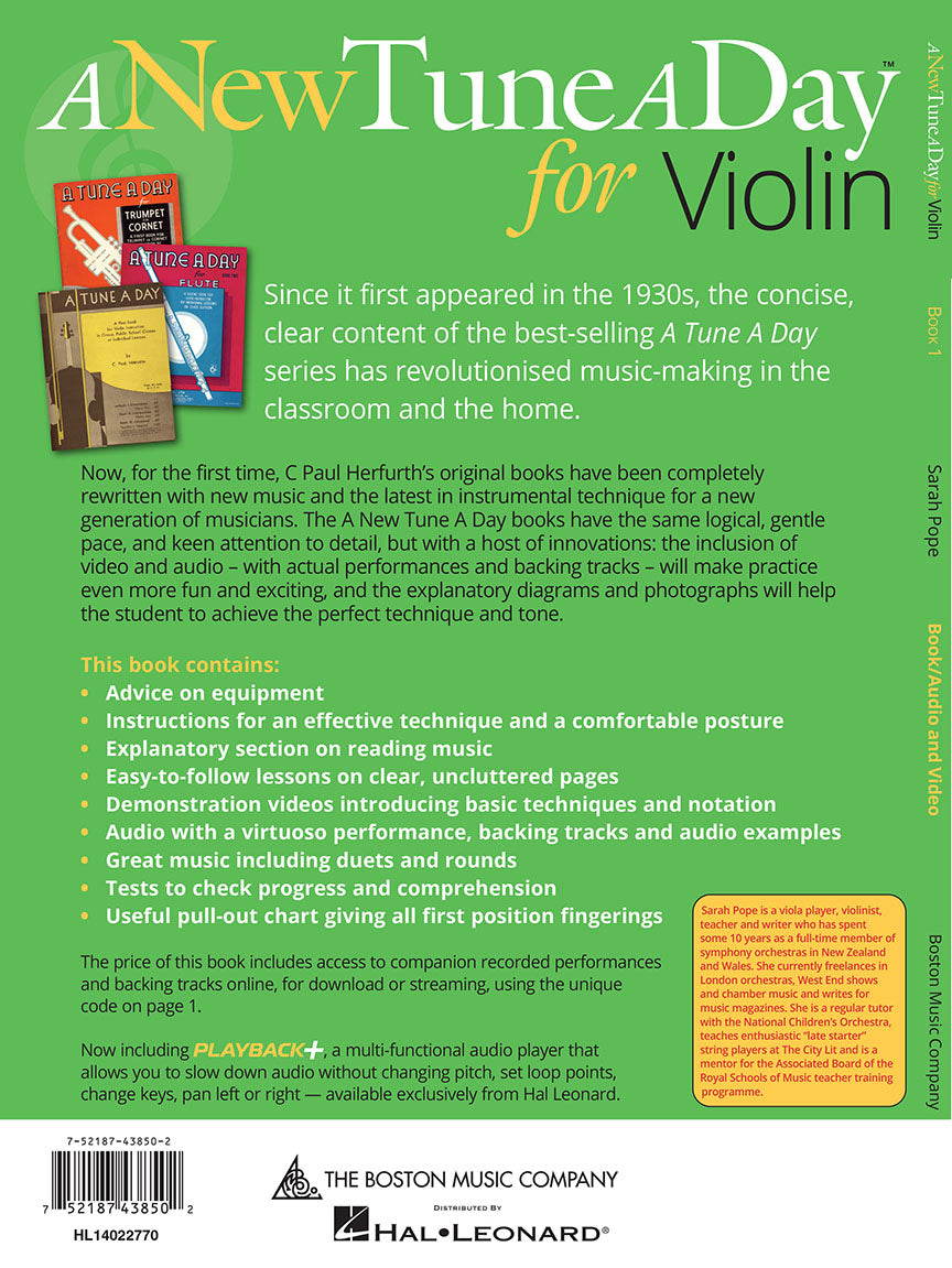 New Tune a Day Violin, Book 1 Audio and Video Access
