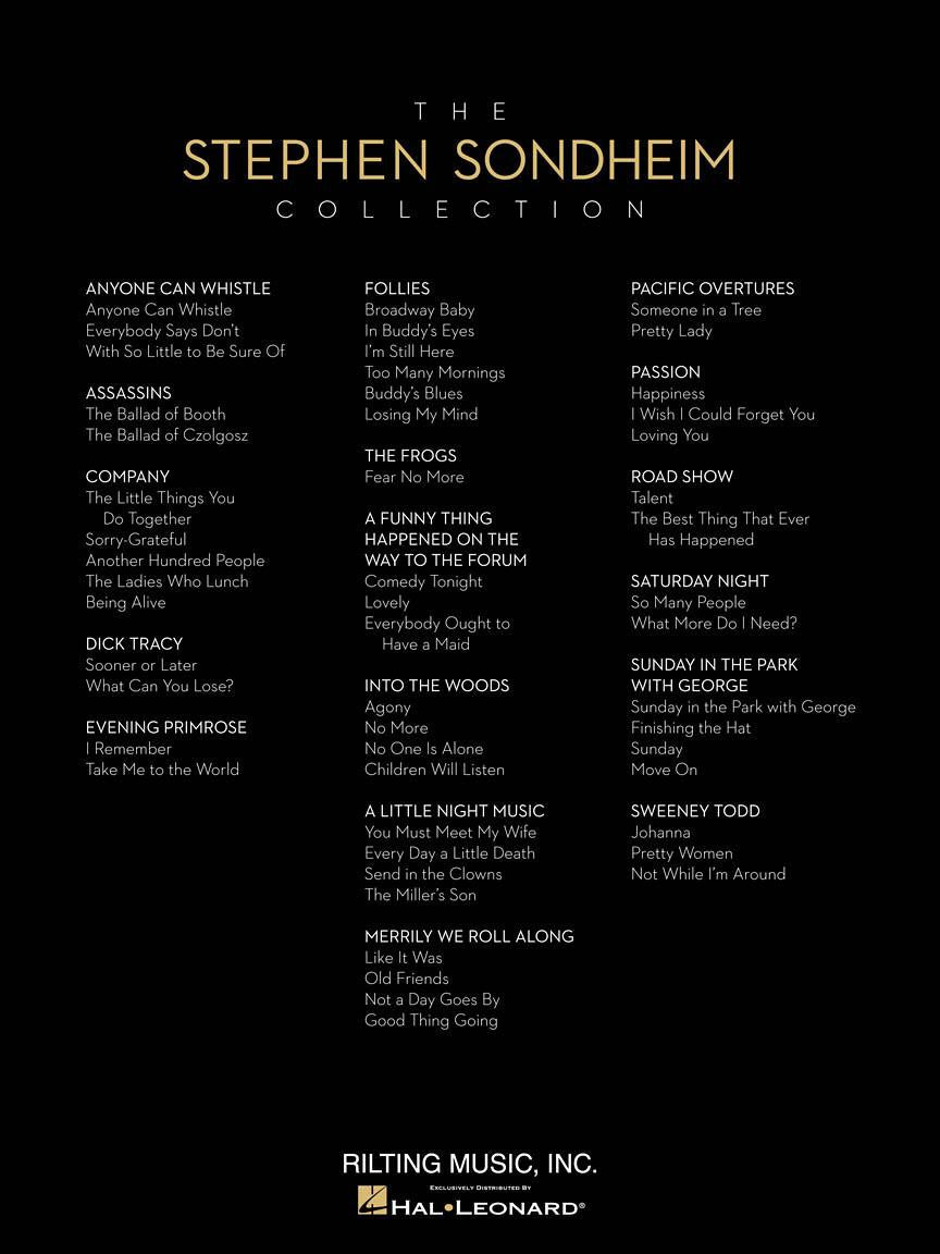 The Stephen Sondheim Collection Volume 1 P/V/G