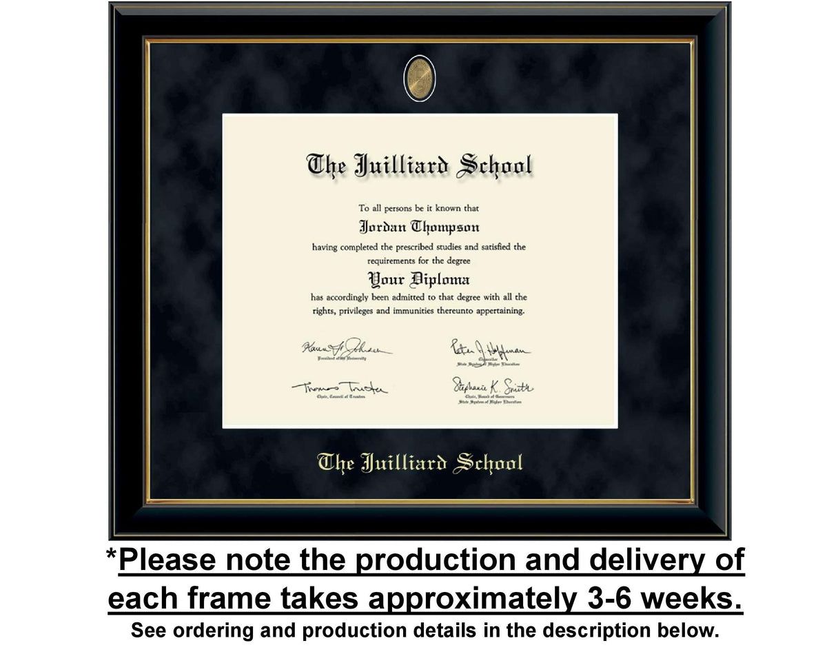 Diploma Frame: Juilliard Masterpiece Onyx Gold Black Suede (431695)*