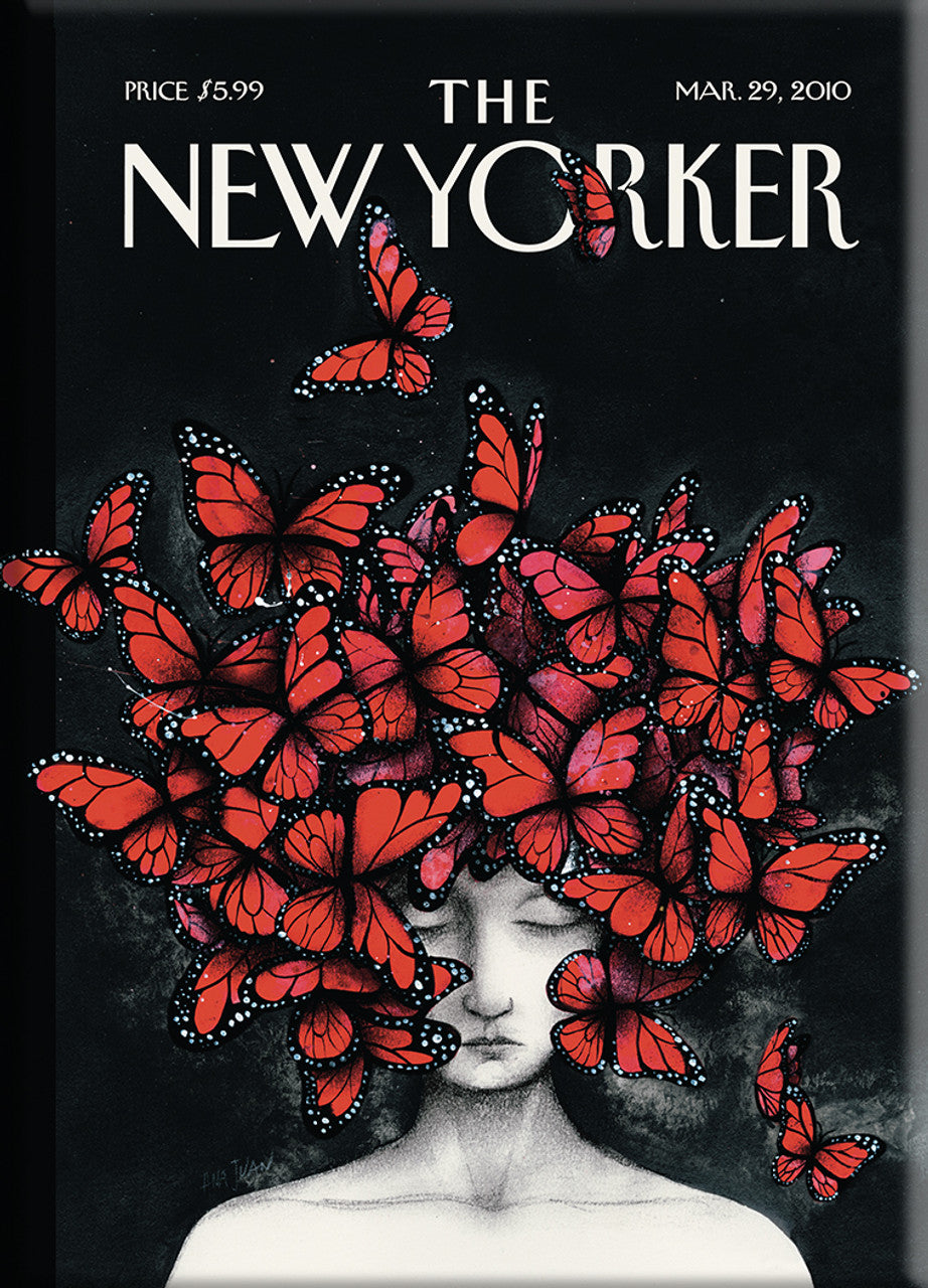 Magnet: Butterfly Woman New Yorker Cover