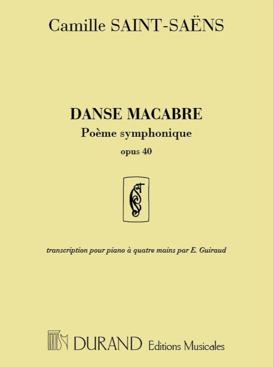 Saint-Saëns: Danse Macabre, Op. 40 (Poème symphonique) Piano Duet