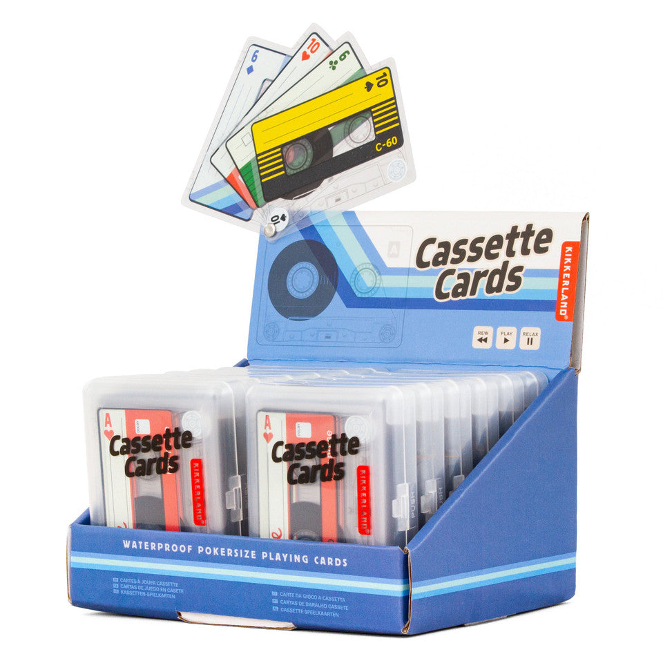 Playing Cards: Cassette Tape Art (Clear/Plastic)