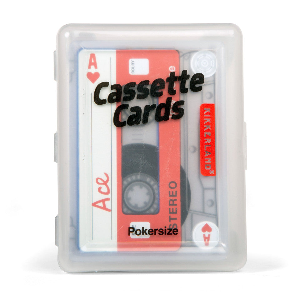 Playing Cards: Cassette Tape Art (Clear/Plastic)