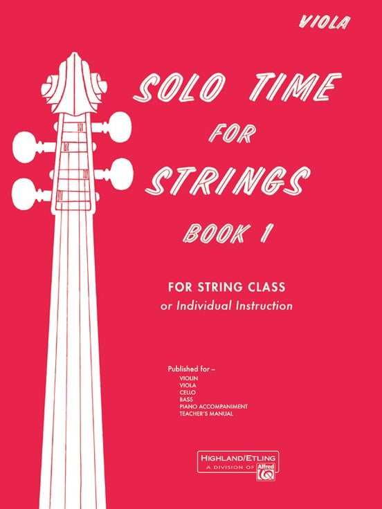 Solo Time for Strings, Book 1: Viola Book