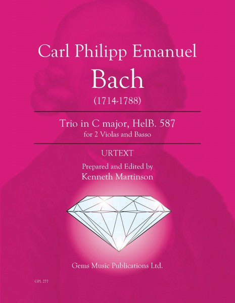 CPE Bach Trio in C Major, HelB. 587 for Two Violas and Bass