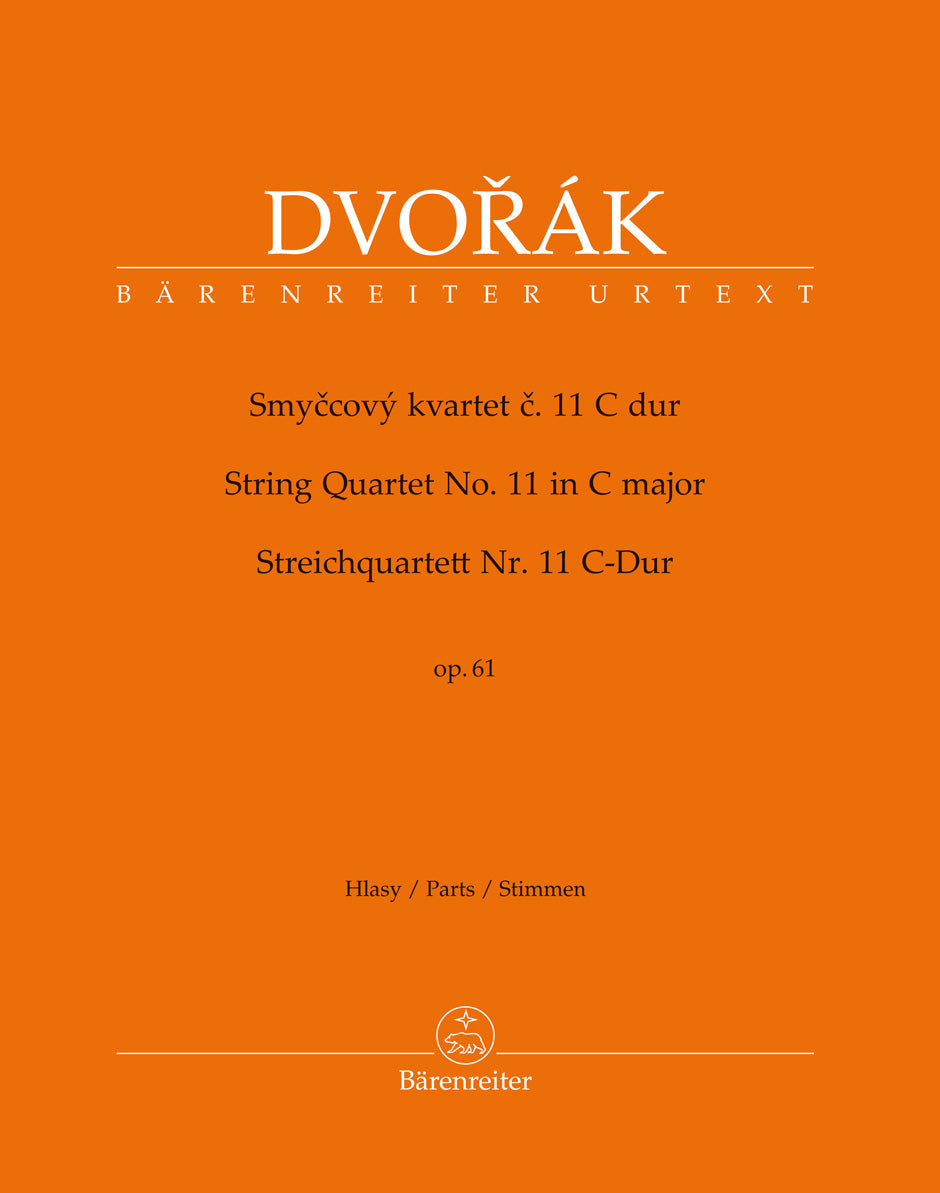 Dvořák: String Quartet No. 11 in C Major, Op. 61
