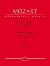 Mozart Concerto for Violin and Orchestra no. 4 in D major K. 218 Full Score