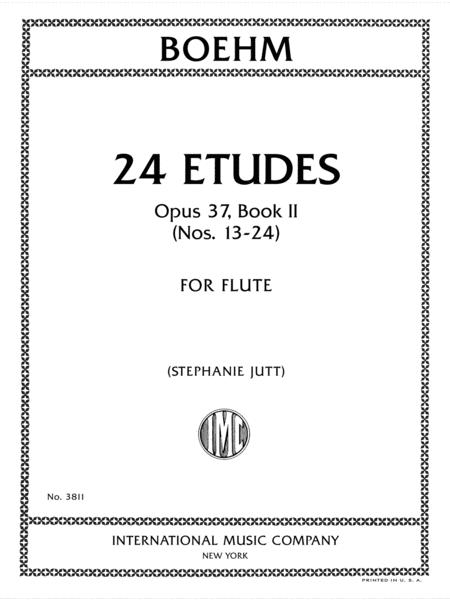 Boehm: 24 Etudes, Op. 37, Book II for flute, International Music Company No. 3811, cover