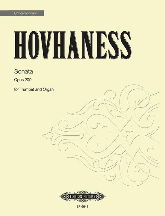 Hovhannes: Sonata Op. 200