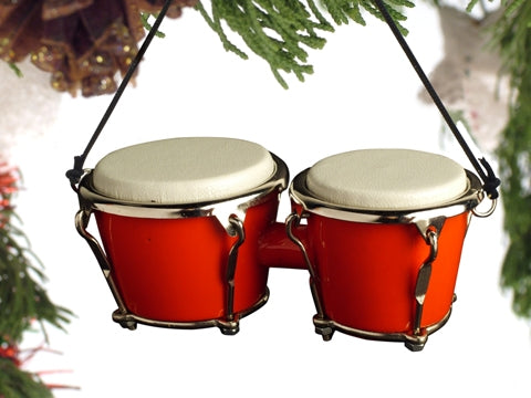 Ornament: 3.5" Red Bongo Drum