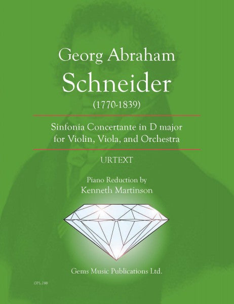 Schneider Sinfonia Concertante in D for Violin, Viola, and Orchestra - Piano Reduction