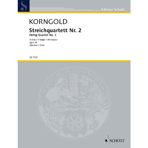 Korngold String Quartet No. 2, Op. 26 Parts