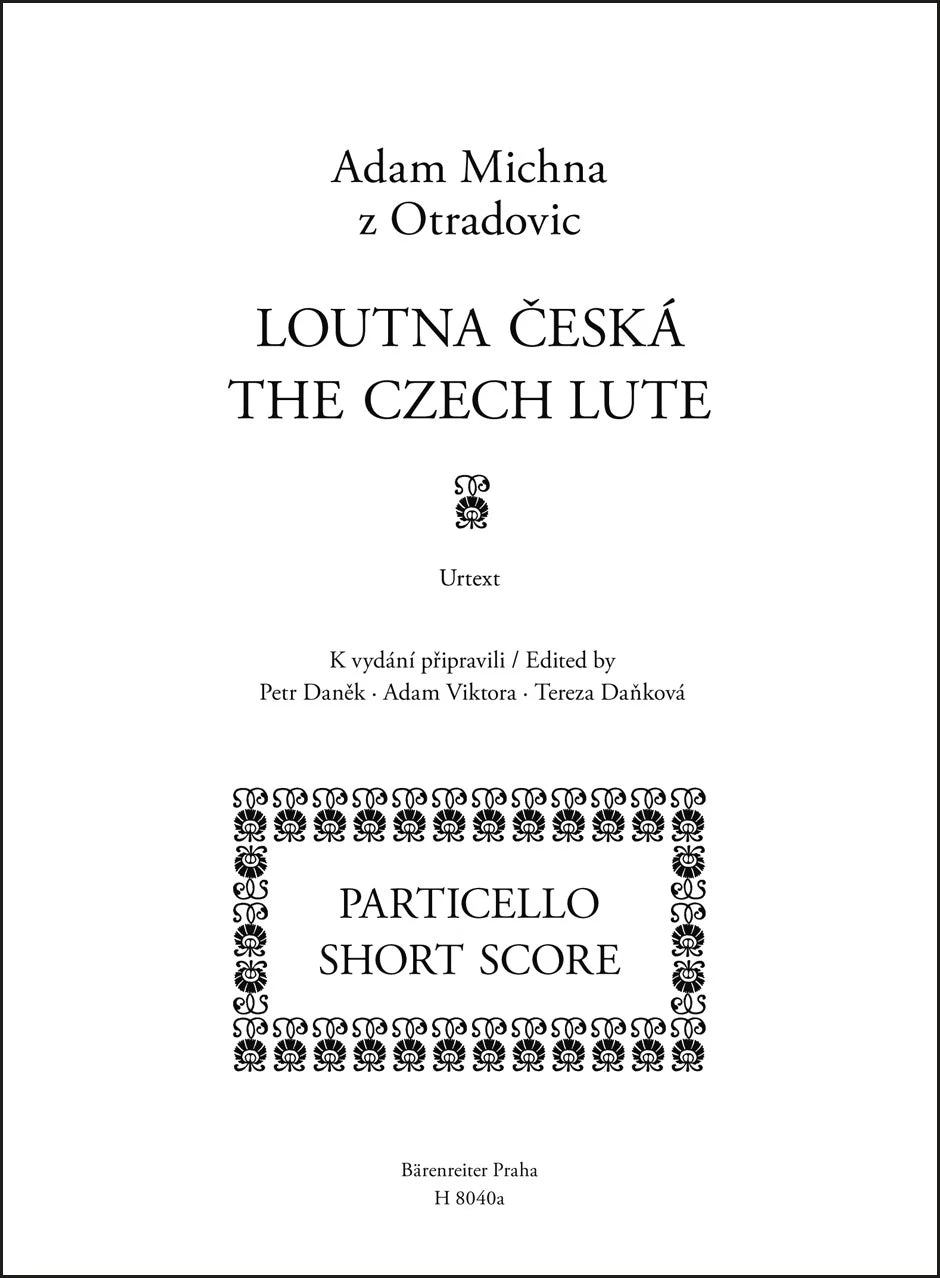 Otrdovic: The Czech Lute (Vocal Score)