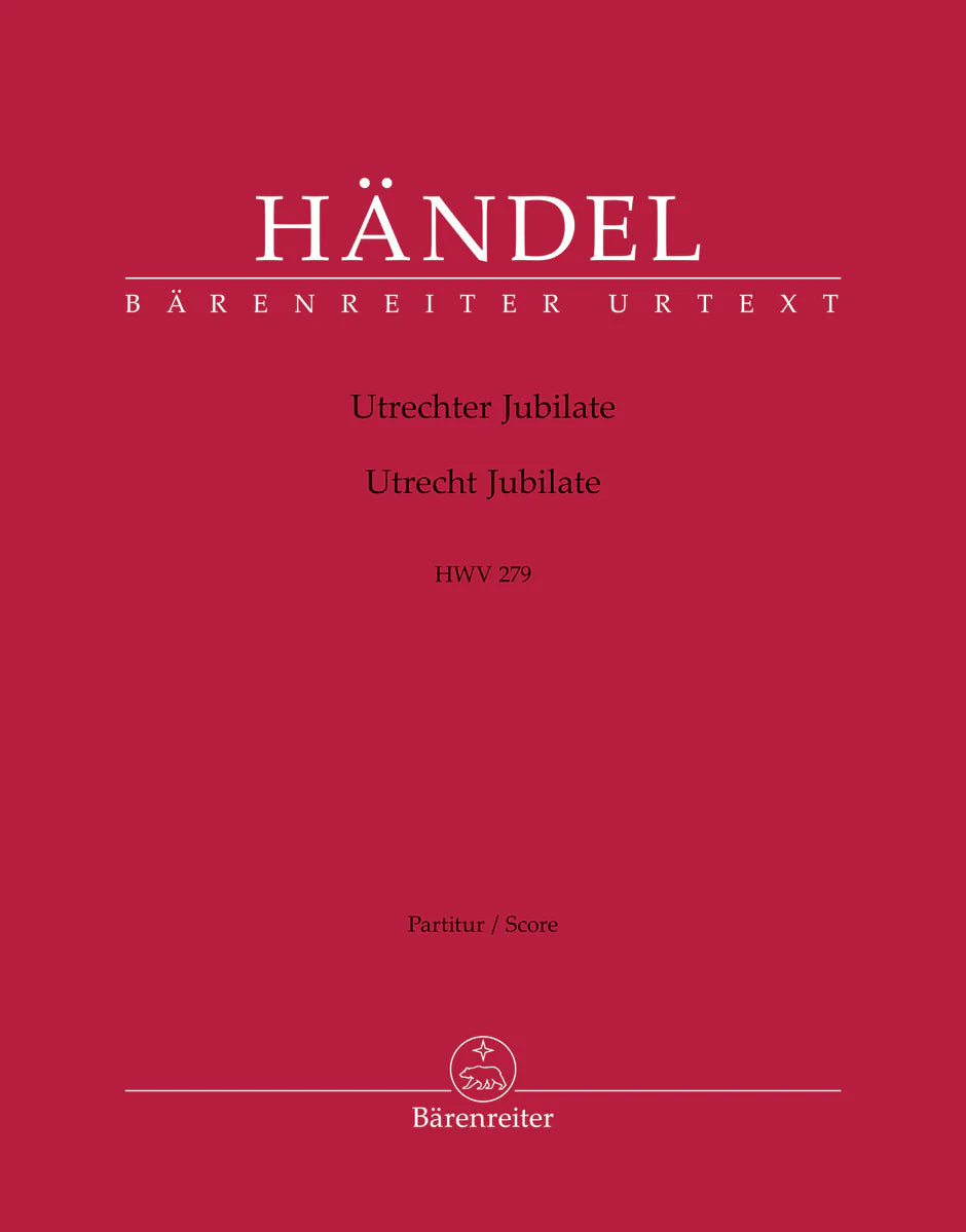 Handel: Jubilate zur Feier des Friedens von Utrecht, HWV 279 (Full Score)